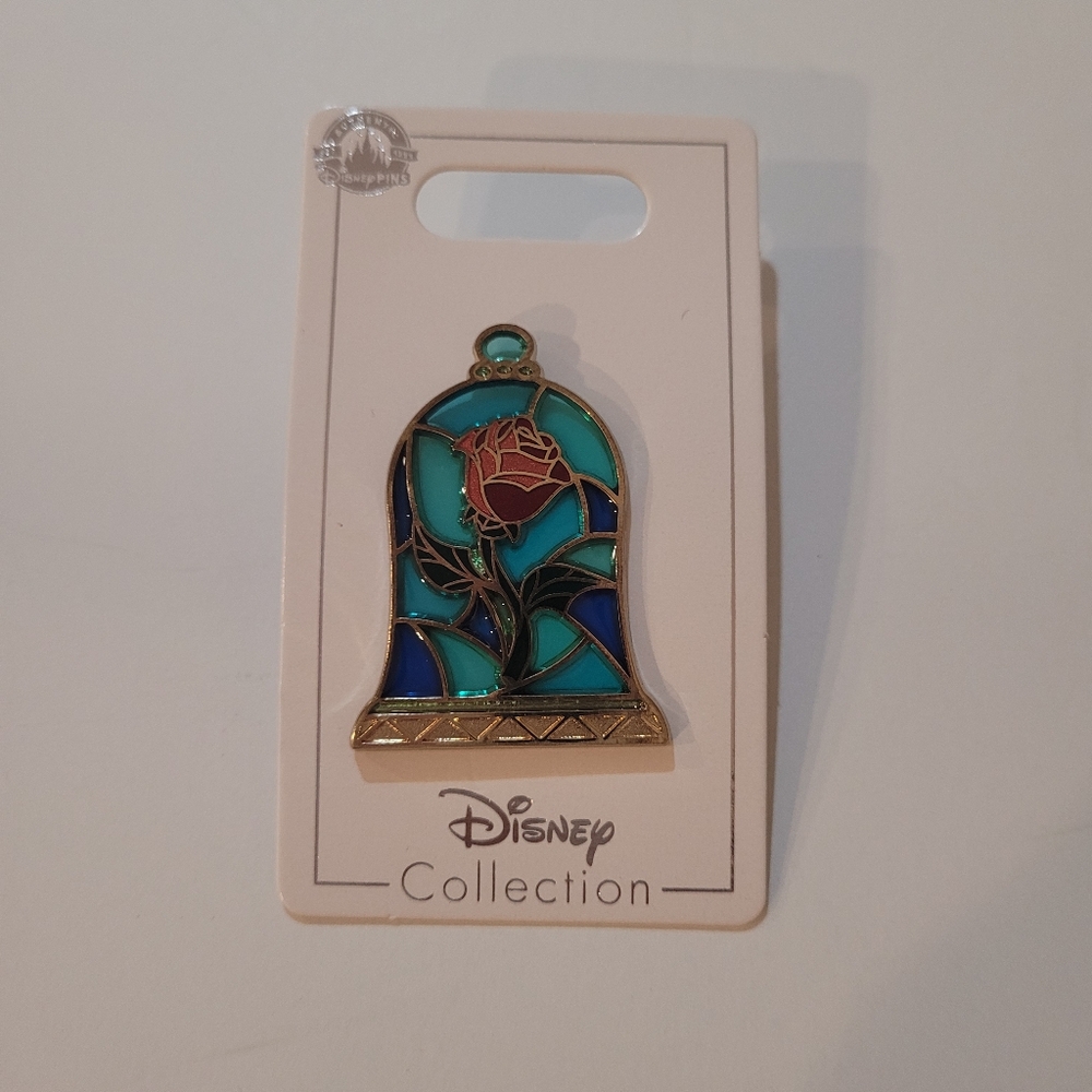 Beauty and the Beast Rose Pin